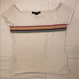 Rainbow stripe shirt